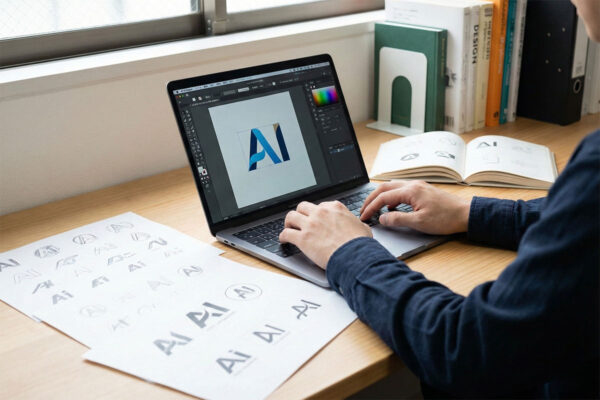 ロゴデザインAI活用術｜中小企業向け、プロとの違いとは？
