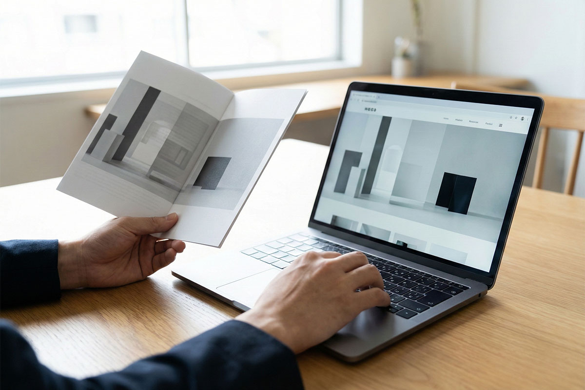 パンフレットとホームページ、デザインは統一すべき理由