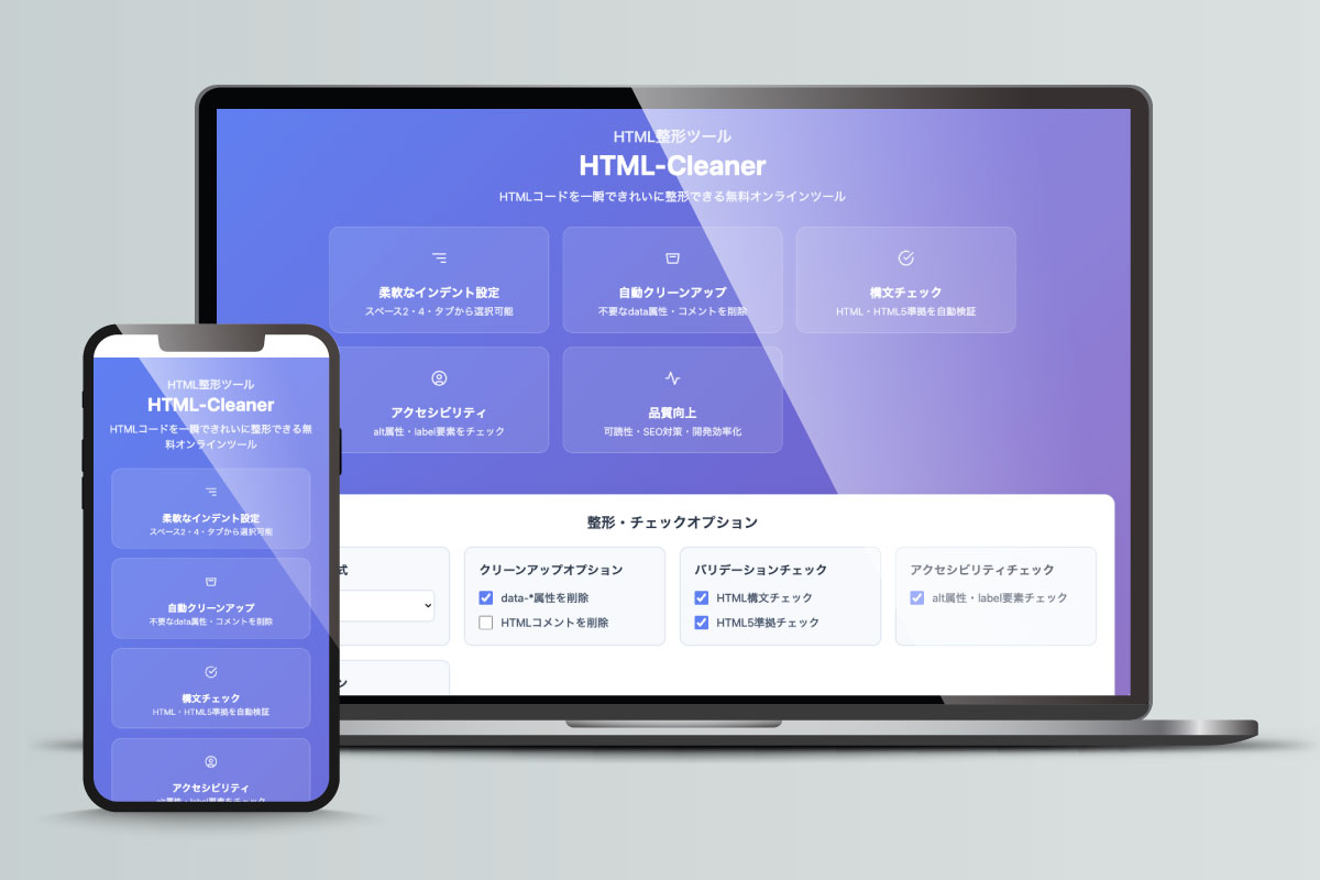 HTML整形ツール「HTML-Cleaner」